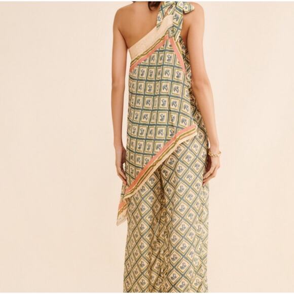 Farm Rio Mushroom Scarf Jumpsuit Medium Patterned Size M - Picture 2 of 8